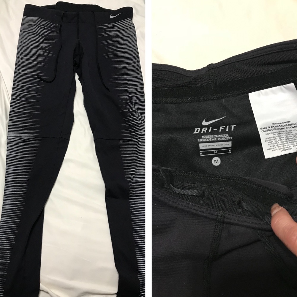 Black Nike  reflective leggings size Medium